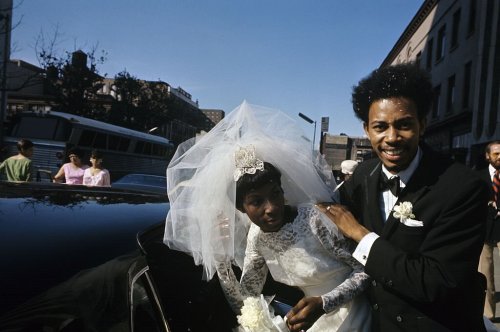 vintageeveryday:  Just married, Harlem, 1970. Photograph by Jack