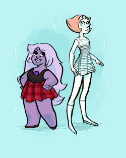 rottensunfish:  gems ft. the only dresses i own