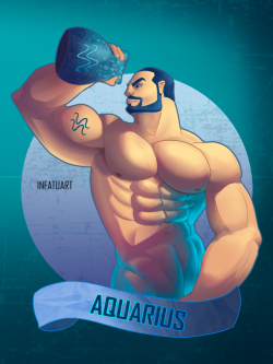 infatuart:  Aquarius ZodiacEighth in the zodiac series is Aquarius!For