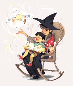 unicornempire:  pixiescout: A witch mom adopts a human boy who’s
