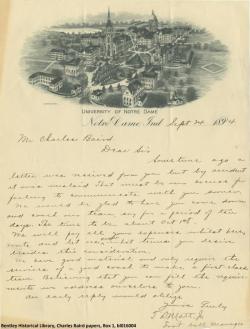 michiganathletics:  In 1894, Notre Dame sent us a letter asking