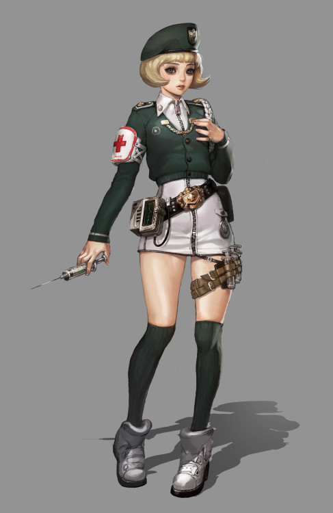 xsirboss:   Medic  in shoo  https://www.artstation.com/artwork/xJD1zR