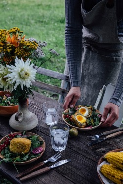 delta-breezes:Breaded Eggs w/Honey Mint Sauce {GF} | Our Food