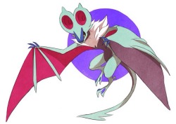 isodelphox:  Shiny Noivern by painbows 