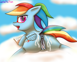 Also here’s a cum version of my rainbow dash pic, just because!hi-res: