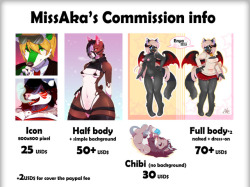 missaka:   Hello,this is Aka!My commission is OPEN now :D!and…maybe