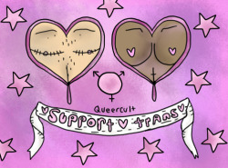 queercult:   support trans peeps yo  more of my art here 