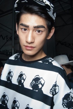 kimchipapi:  Kim Tae Hwan at SFW J KOO 14ss backstage