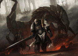 warhammer-fan-art:  Emperor’s Champion by http://demonplay.deviantart.com/