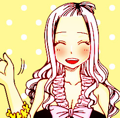 hikaritsu:  ->Smiling with closed eyes; Mirajane Strauss (◡‿◡✿)asked