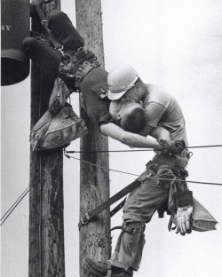 historicaltimes:  “The Kiss of Life”. This iconic