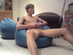 twinkybf:  Dude is just in the bean bag chair gaming with his