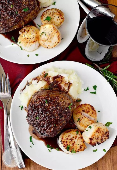 yummyinmytumbly:  Surf and Turf for Two