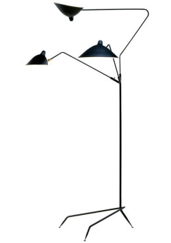 scandinaviancollectors:  SERGE MOUILLE, Tripod floor lamp, 1951.