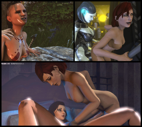 Three more Animations! 1. Our all favorite sociopathic exotic beauty Citra 2. EDI has some very special skills…(Inspired by so many other EDI Poses and animtion here on tumblr and DE) 3. A Request: BaS Elizabeth and Jane Shepard. Enjoy..[Gosh!