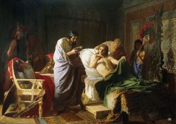 Alexander the Great and physician Philip of Arcanania. 1870.