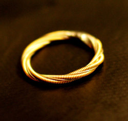 itsjustaboutguitars:  Guitar String Ring, Large and Small String