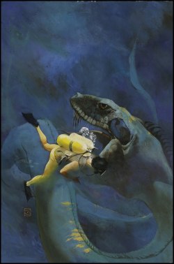 wonderful-strange:  brudesworld: Sea Siege by Jeff Jones, 1971