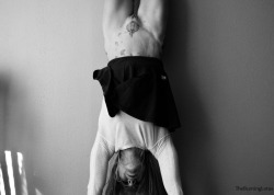 B&W gives a handstand gravitas… Particularly necessary