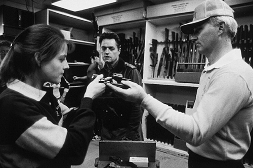 fuckyeahdirectors:Jonathan Demme and cast on the set of The Silence of the Lambs (1991)