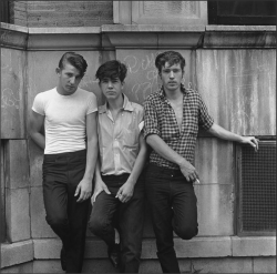 1950sunlimited:  Three young men, 1965 Chicago, Illinois   photo:
