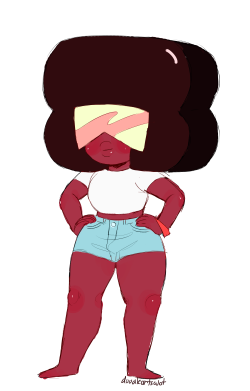 doodleartsalot:  anon wanted garnet so heres a warm up sketch