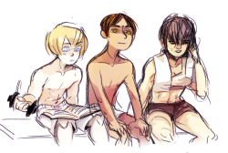 fuocogo:  knowing eren’s friends are probably gonna be buffer