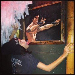 Velvet Jackie Chan I love you I tried to steal you you are nailed to the wall damn   (at Cha Cha Lounge)