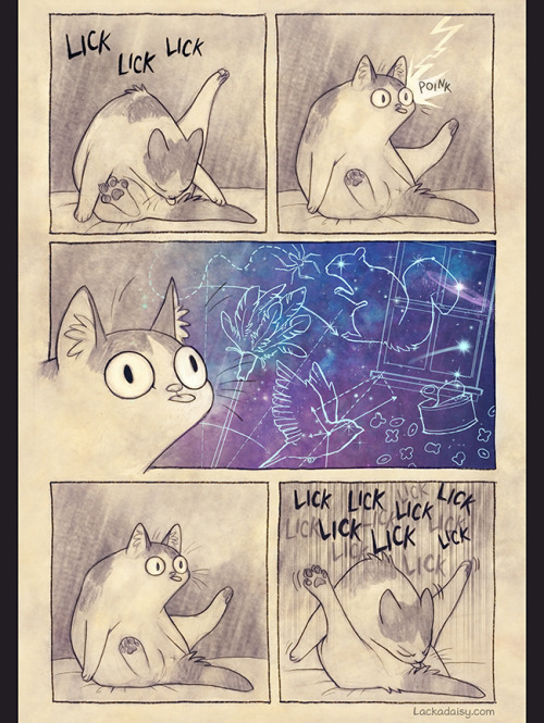 lackadaisycats:  I never did share the full version of this comic