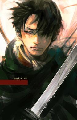 beautiful-illusion-wonder:  Captain Levi, the Shiganshina Trio,