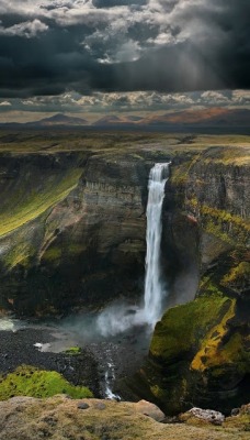 mikicis:  Hengifoss, lake Lagarfljót, Hallormsstaðarskógur,