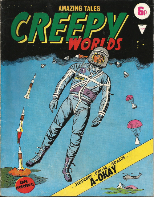 Creepy Worlds No. 129 (Published by Alan Class & Co. Ltd.) From a junk shop on Mansfield Rd. Nottingham.