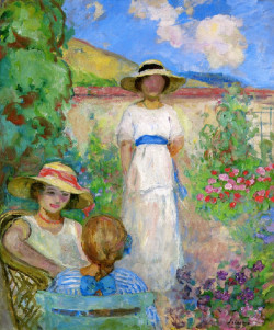 urgetocreate:  Henri Lebasque, Les Andelys Three Girls in a Garden,