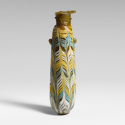 the-met-art: Glass alabastron (perfume bottle) via Greek and