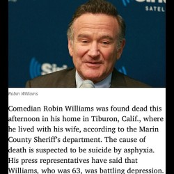 😢 #RIP #RIPRobinWilliams #RobinWilliams