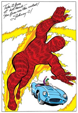 billyarrowsmith:  Fantastic Four pin-up “The Human Torch”