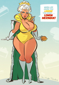 hugotendaz:Lemon Meringue - Cartoon PinUp Sketch Commission 