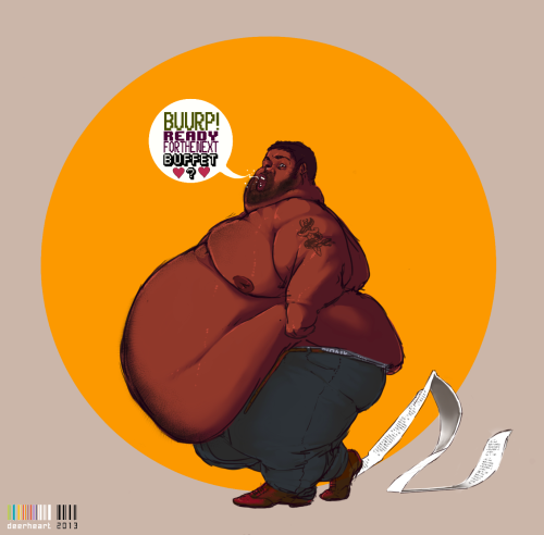 oni-sai:  Big sexy. :PÂ Still pretty fond of this piece. Anyway shirt on, shirt off. And still starving.Â   This guy is gorgeous too, but I say you need to stop drawing pants.