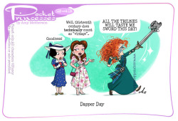amymebberson:  Pocket Princesses 243: Dapper Day!Please reblog,