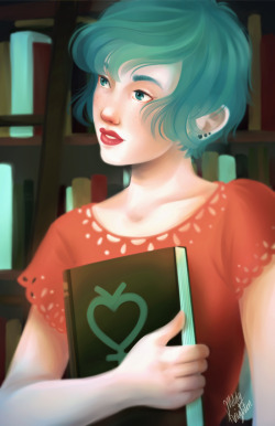 melodyknighton:  A quick painting of Ami Mizuno [Sailor Mercury],