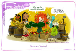 amymebberson:  Pocket Princesses 115: Summer Harvest Please reblog,