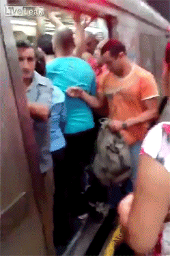 kuzco2000:  onlylolgifs:  Man gets a hard-on at the worst possible