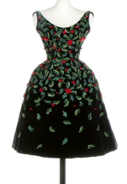 vintagegal:  Pierre Balmain couture embroidered cocktail dress,