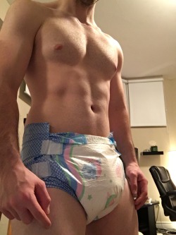 morrishudsonrock:  Getting ready for bed! Need to be double diapered