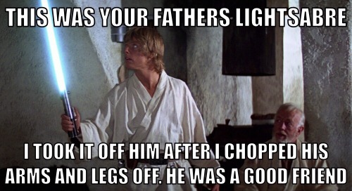scificity:  This was your fathers lightsabre…http://scificity.tumblr.com