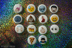 space-grunge:  emoji pins by spacetrash