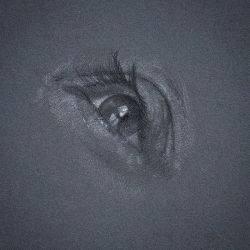 akramfadl:  2a.m. #eyestudy @brookelynne #eyedrawing #sketch