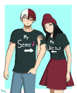 mnc-art:  Todomomo and their couple T-shirts.  It’s obvious