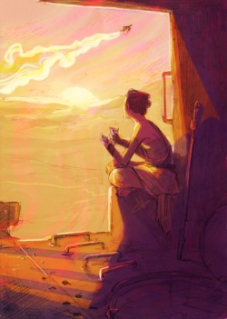 norhuu:  Been thinking about how much time Rey spent alone on