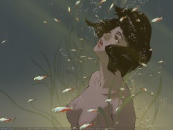 aestheticsthesoulofmine:  Some Perfect Blue illustrations to